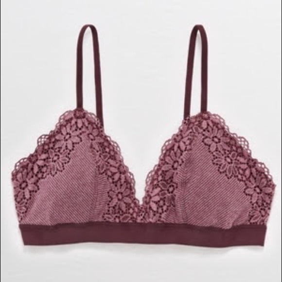 aerie Other - Aerie ribbed lace padded bralette